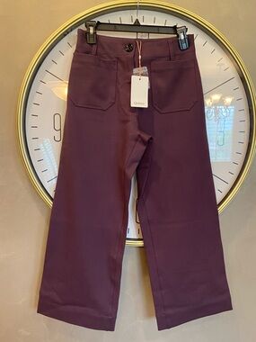Quince Ultra stretch Ponte Wide Leg Cropped Pant